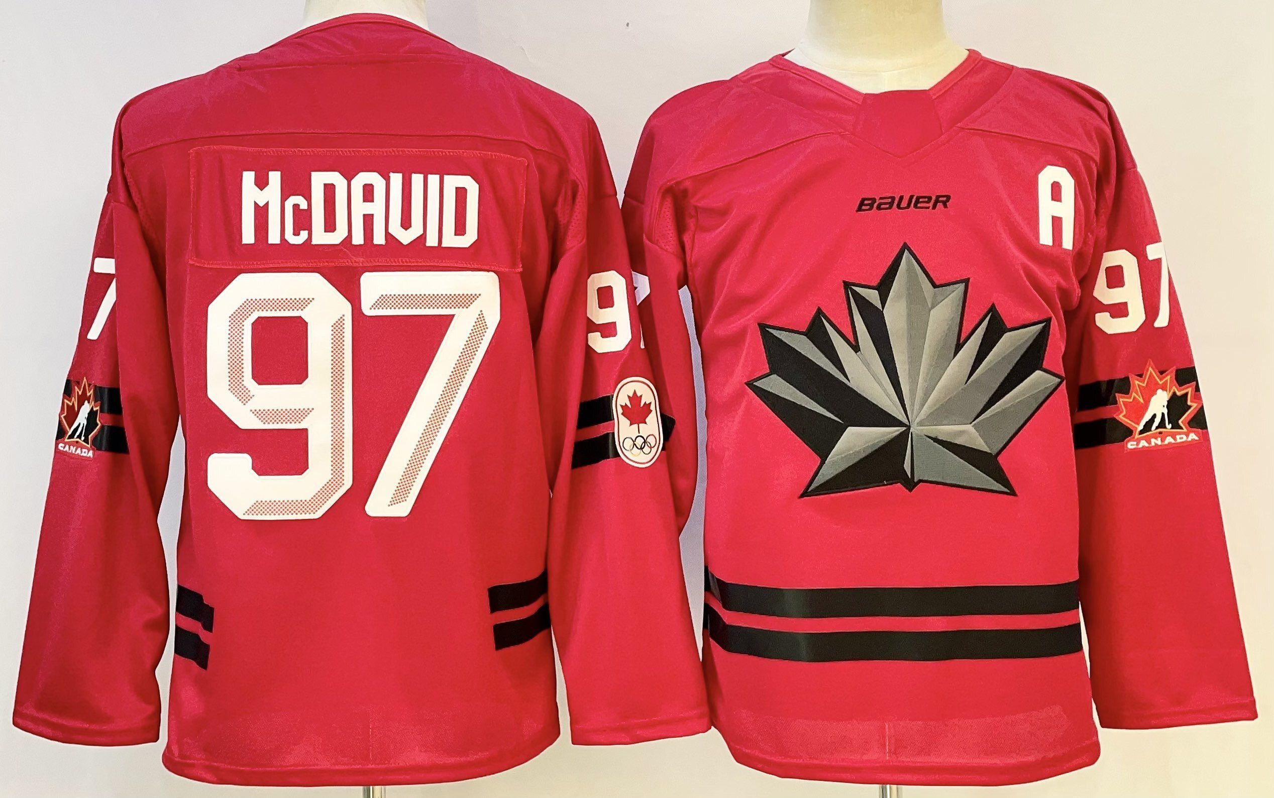 Men Canada Olympic #97 Mcdavid Red adidas 2026 NHL jersey->youth nhl jersey->Youth Jersey